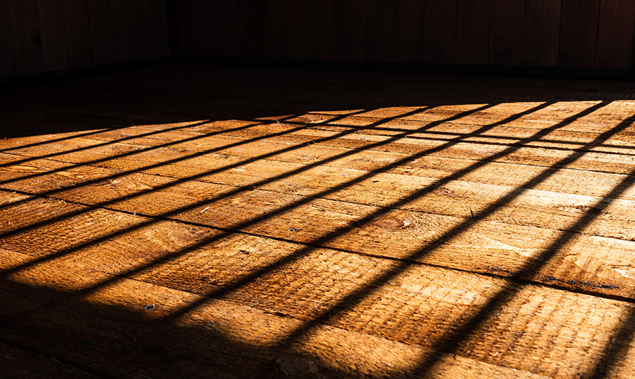 Drewniana podłoga do kojca dla psa