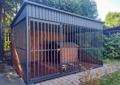 Kojec dla psa 2,9x2m Matowy Grafit zdj. 2