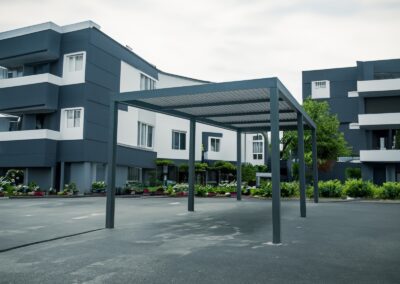 Wiata garażowa - carport - wymiary 3x6m kolor grafit