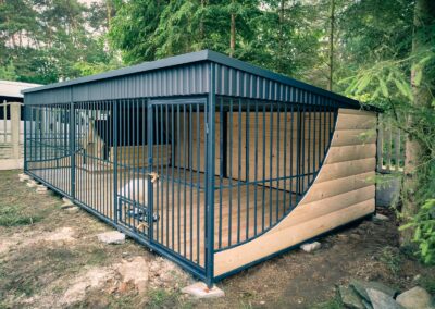 Kojec dla Psa 6x3m - grafit - imitacja bali 2