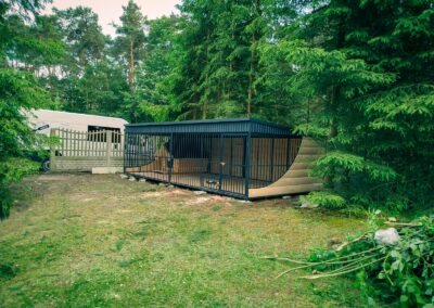 Kojec dla Psa 6x3m - grafit - imitacja bali 4