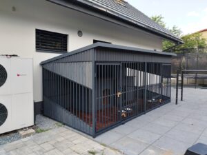 Kojec dla dwóch psów 4x2m 1 Inver