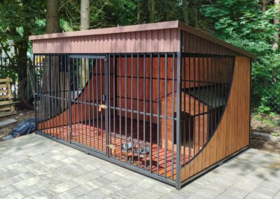 Kojec 3x2m Matowy grafit i Orzech 1