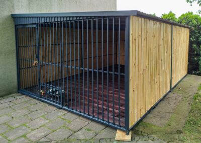 Kojec dla psa 3x4m w naturalnym kolorze drewna 1