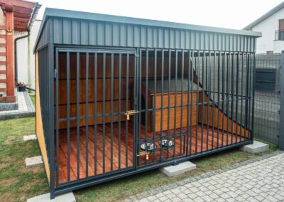 Kojec dla psa z budą xl, zadaszeniem i podłogą, 3x2m Lena