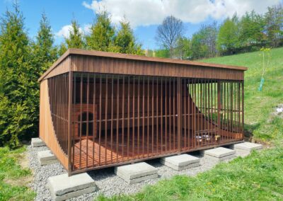 Kojec dla Psa 4x3m model Wood