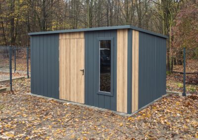 Domek narzędziowy / schowek na narzędzia z blachy, model: Fama